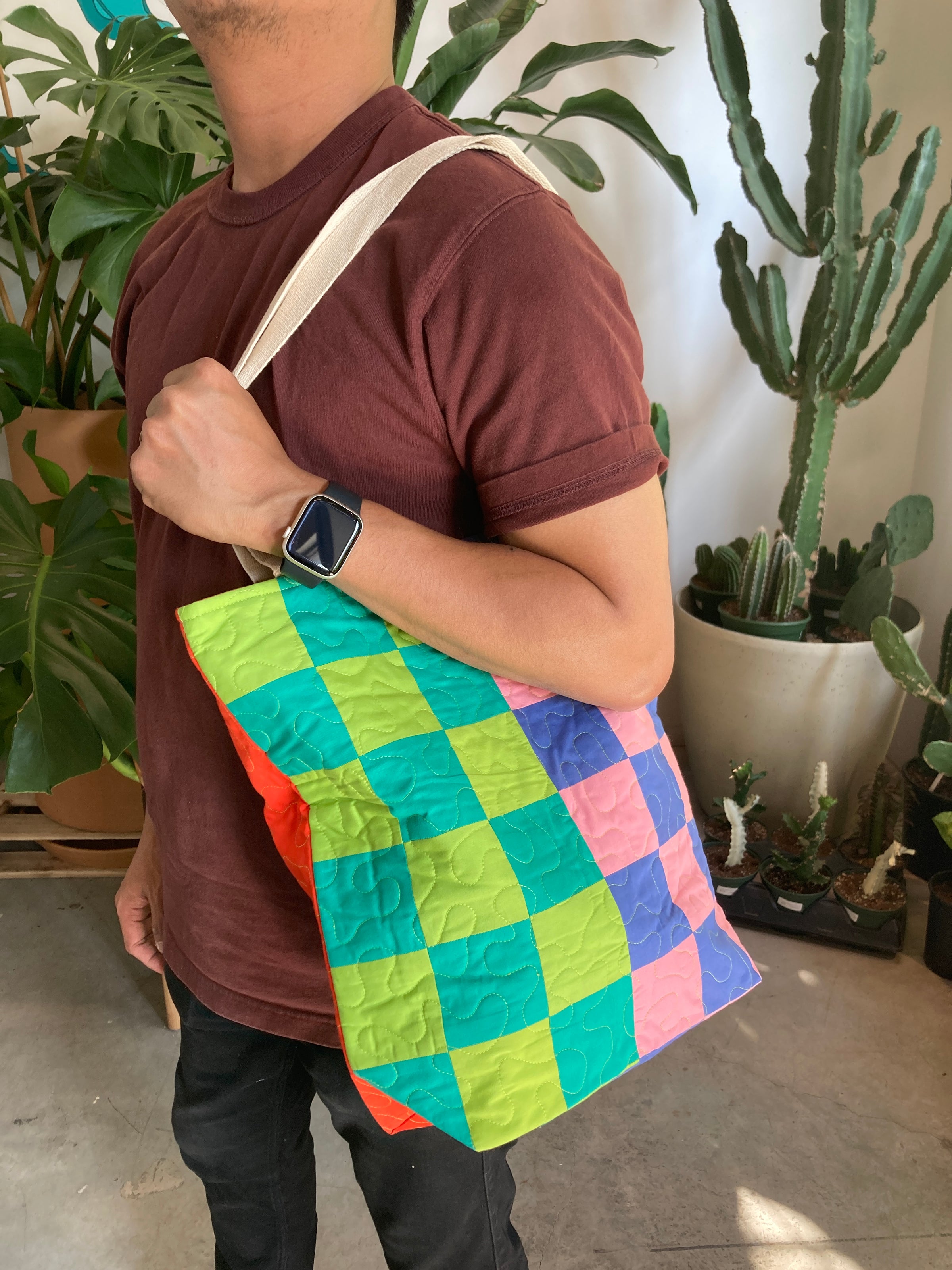 Fruity Quilted Tote Bag