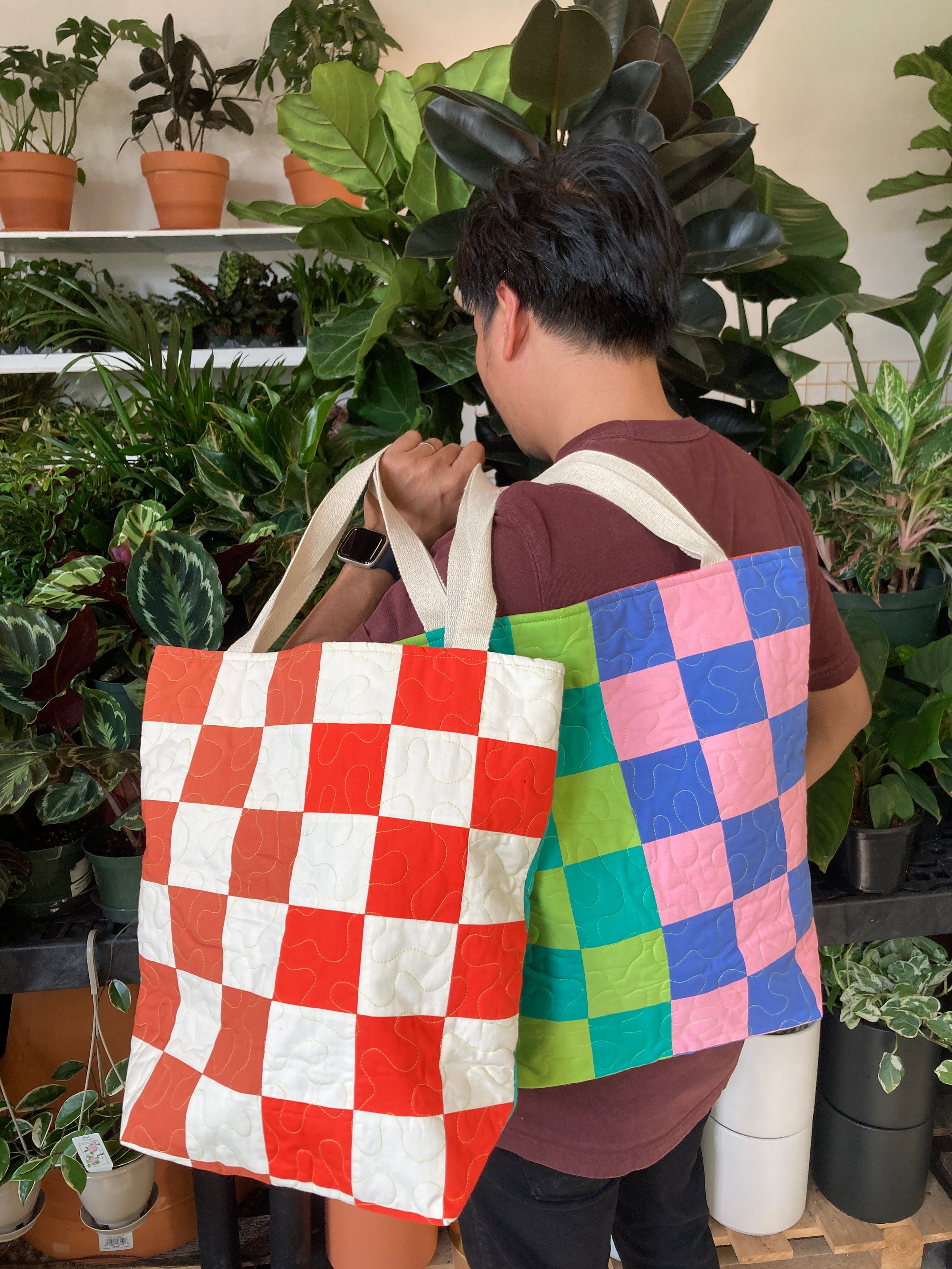 Fruity Quilted Tote Bag