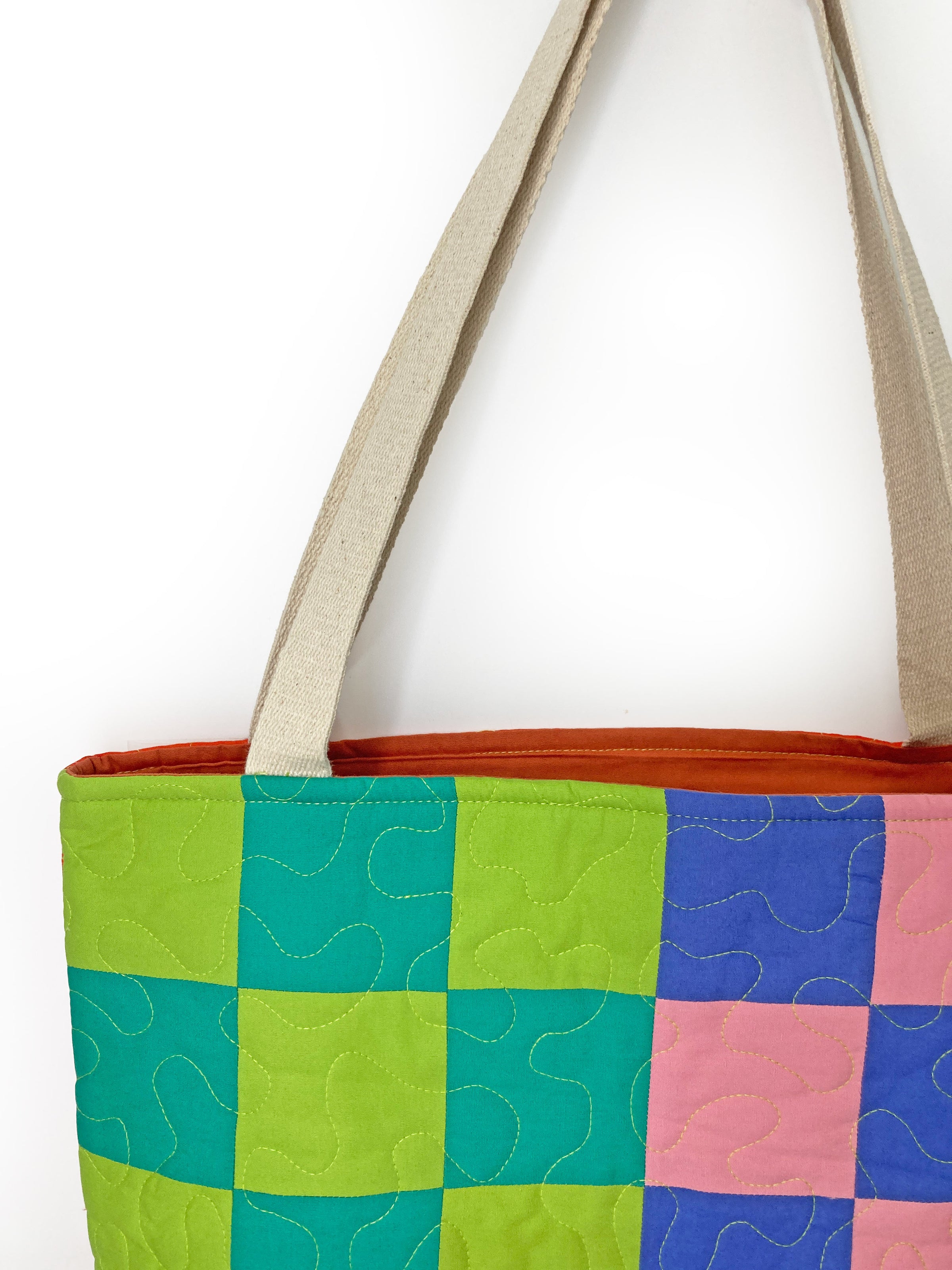 Fruity Quilted Tote Bag