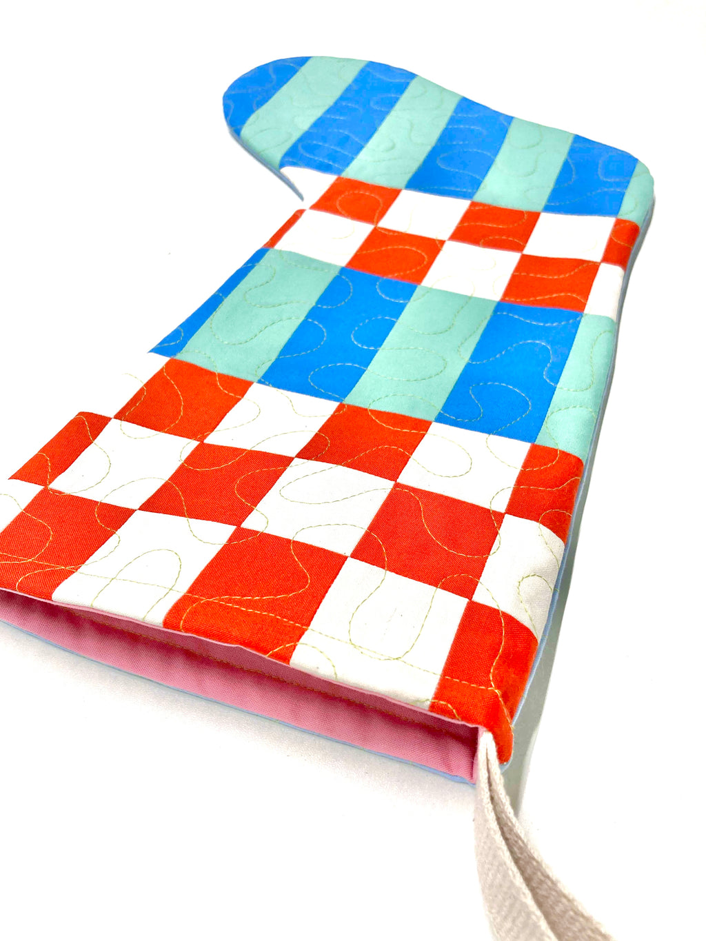 Candy-cane Quilt Stocking